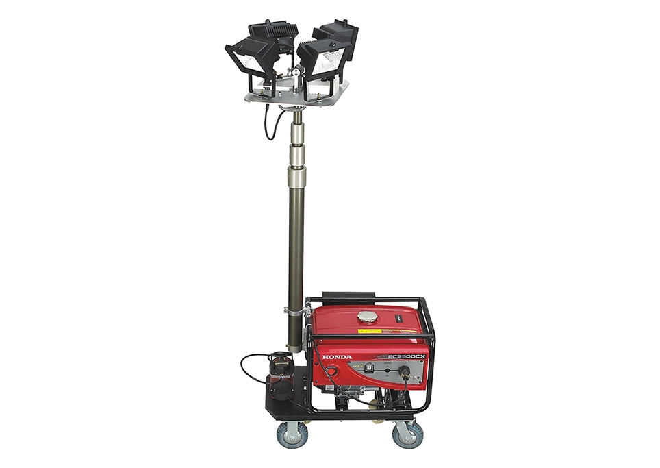 All-round automatic lifting work light/fire mobile lighting device