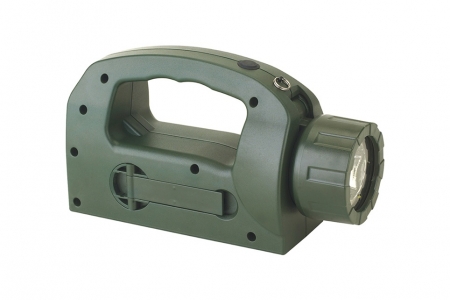 Hand-cranked rechargeable inspection glare light